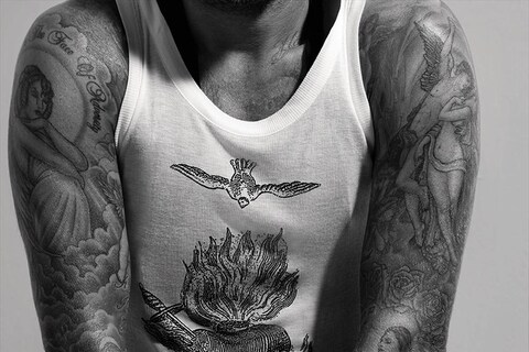 David Beckham in Another Man A/W14