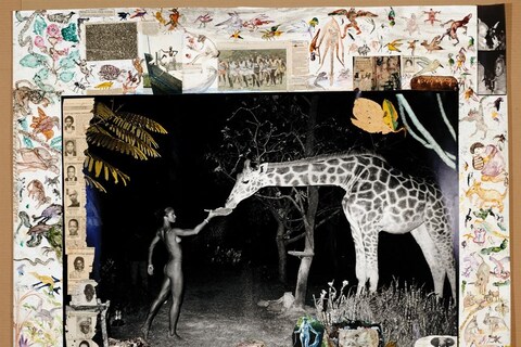 Maureen and Late-Night Feeder, Hog Ranch, Kenya, 1987