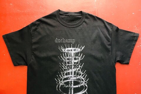 Duchamp Hedgehog T red background