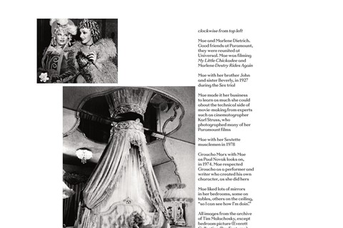 Mae West for AnOther Magazine Autumn/Winter 2009 interview