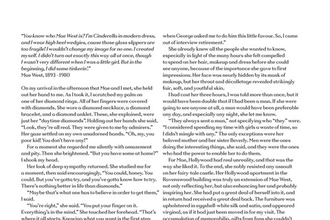 Mae West for AnOther Magazine Autumn/Winter 2009 interview