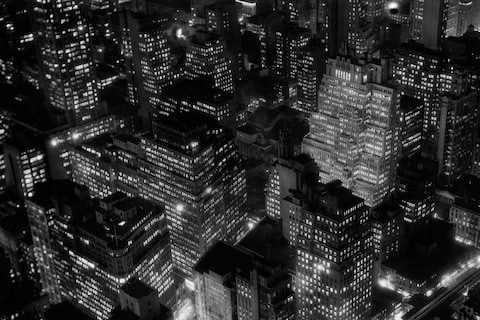 Berenice Abbott, Night View, New York City, 1932
