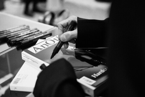 Rick Owens Signing Book Another Magazine 2019