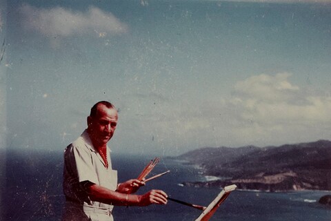 Coward Painting at Firefly, 1961