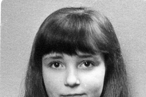 &quot;In junior-school uniform, 1963&quot;
