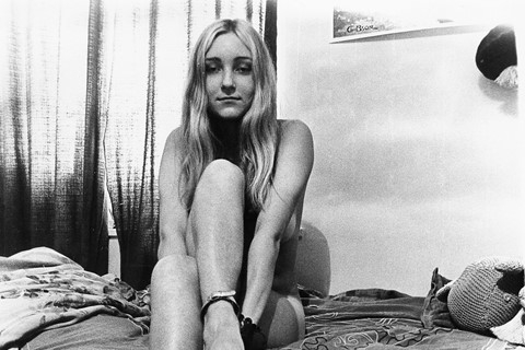Sixteen years old, peroxide hair