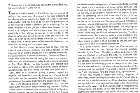 Patti Smith AnOther Magazine SS 2006 Jefferson Hack