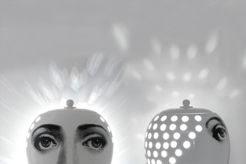 Ceramic vase by Bitossi Ceramiche, by Fornasetti
