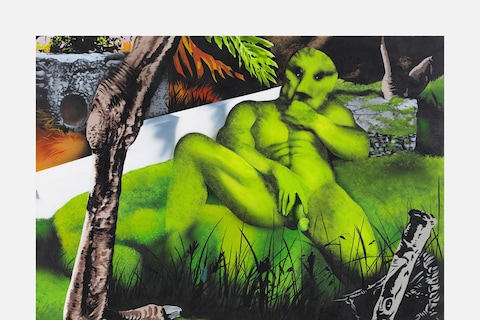 Jamian-Juliano-Villani,-Green-Marina,-2015.-Acryli