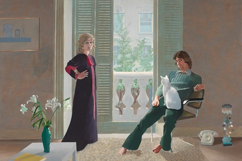 David Hockney, Mr and Mrs Clark and Percy, 1970-71, acrylic 