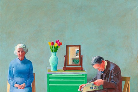 David Hockney, My Parents, 1977, oil on canvas