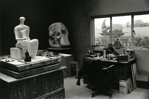 Andre Kertesz, Henry Moore&#39;s Studio with Elephant 