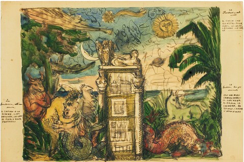 Piero Fornasetti, Architetture Fantastiche, 1950s