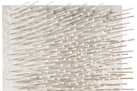 G&#252;nther Uecker, Structure Field, 1962, emulsion p
