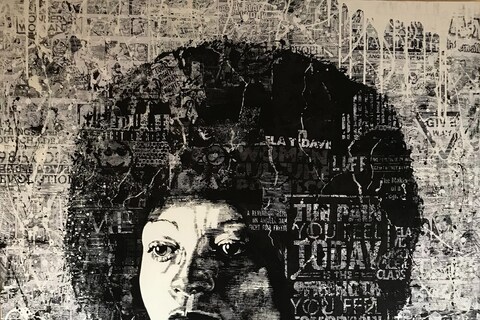 Dennis Osakue, The Power Of Black And White, Acryl