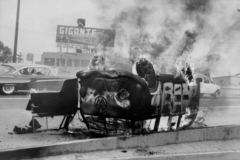 Enrique Metinides Mexico [VW Burning], 1951