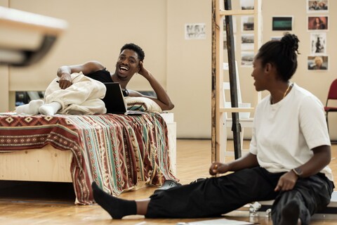 Joshua Asaré (Jamie) and Shvorne Marks (Sandra) i