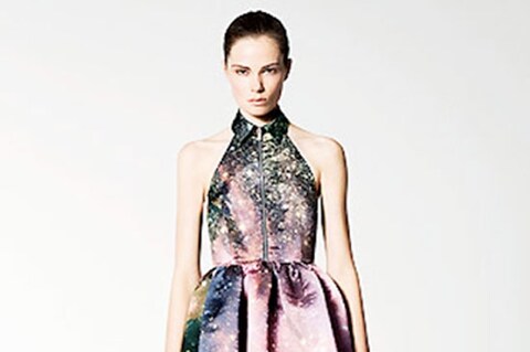 Galaxy halter neck dress by Christopher Kane