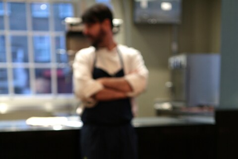 Nuno Mendes in the Viajante dining room