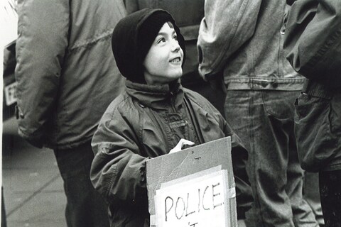 Anti-Poll Tax protest England, Stroud.