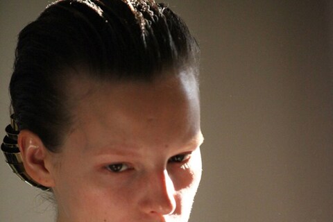 Backstage at YSL S/S12