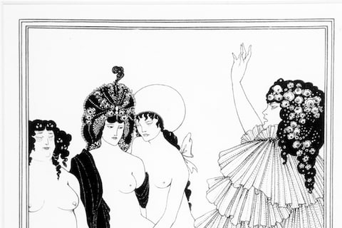 Aubrey Beardsley (1872-1898), The Achieving of the Sangreal,