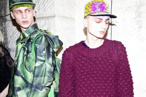 Backstage at Katie Eary, Photography by Thomas Giddings