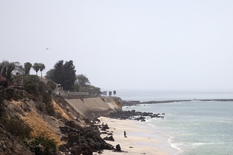One of the many small beaches in Dakar