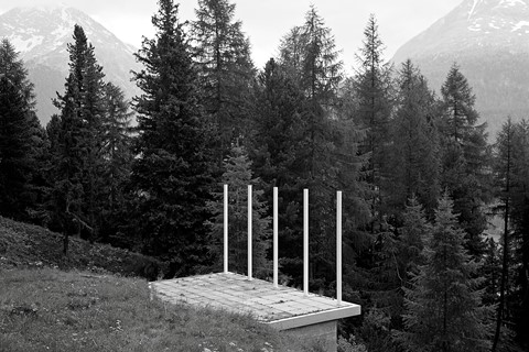 Platform at Pontresina, 2015 by Tom Lovelace