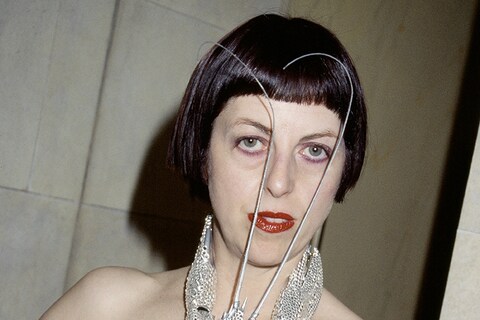 Isabella Blow at the American Embassy, 1998