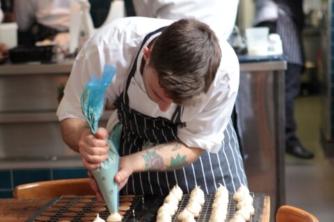 Making chicory teacakes at The Clove Club