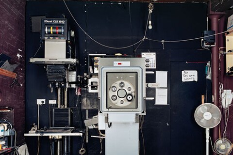 Roy Bass darkroom, Michael Dyer Associates, Covent Garden