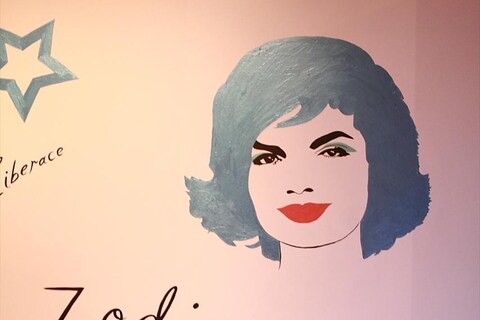 Jackie O stencil by David Urquhart
