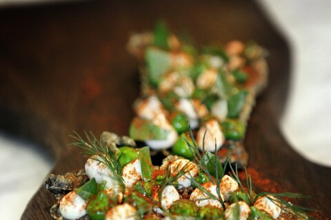 Smoked cod skin