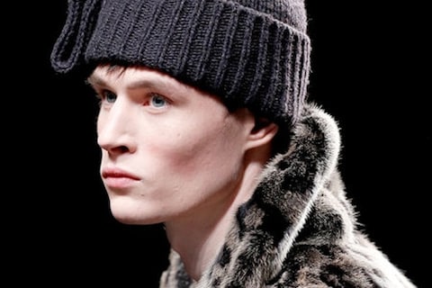 Snow Leopard coat at Louis Vuitton A/W13