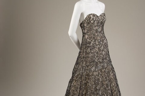 Olivier Theyskens for Rochas, Evening dress Black Chantilly 