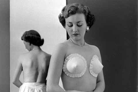 &#39;Poses,&#39; an adhesive, strapless brassiere