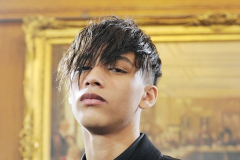 Jackson Hale in S/S15 Alexander McQueen