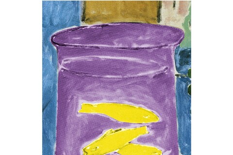 John Baldessari, Double Vision: Warhol (Violet &amp; Yellow), 20