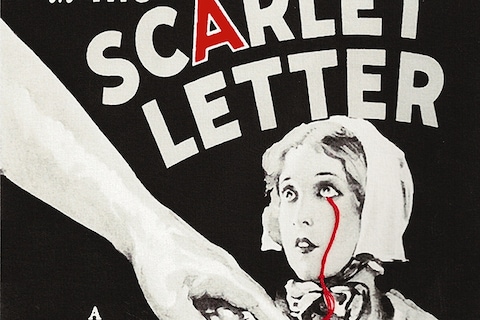 A, The Crying Scarlet Letter, 2010, by Francesco Vezzoli