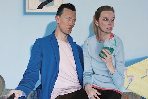 &#39;A-Couple&#39;-31.5-x-47.5-inchese-Oil-on-Linen-2015