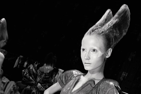 Backstage at Alexander McQueen S/S10 for AnOther Magazine S/