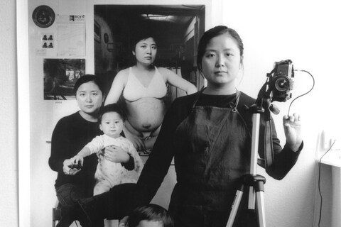 Annie Wang, “My son’s leg was in plaster,” 2003