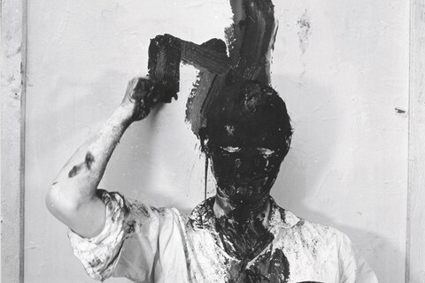 Selbstbemalung I (Kopfzumalung) [Self-Painting I (Total Head