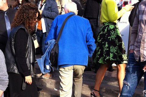 Bill Cunningham at Paris Fashion Week S/S15