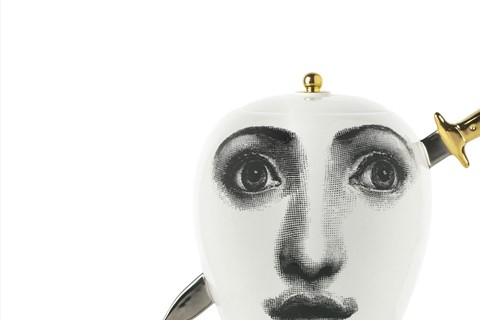Ceramic vase by Bitossi Ceramiche, by Fornasetti