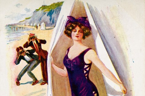 Stylish bathing costumes attract attention