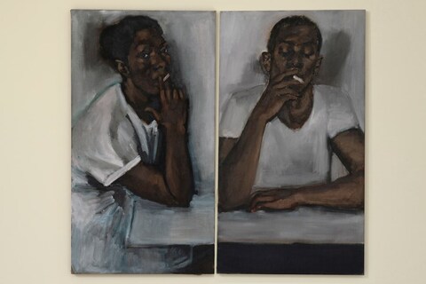Lynette Yiadom-Boakye paintings Nearer than Kith 2018