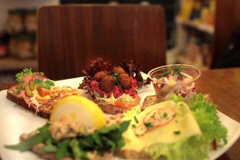 Open sandwiches at Scandinavian Kitchen