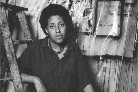 Portrait of Howardena Pindell, 1973. Courtesy of t